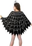 3 Pcs Spider Web Poncho Costume for Women