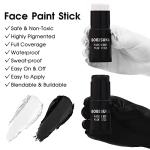 Black and White Face Paint Stick Set for Halloween