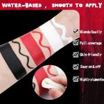 Professional Halloween Face Painting Kit with Brushes