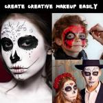 Professional Halloween Face Painting Kit with Brushes