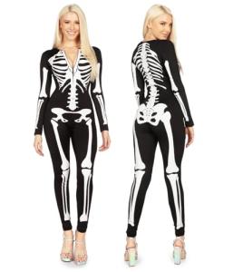 Skeleton Bodysuit for Women - Flattering Halloween Costume