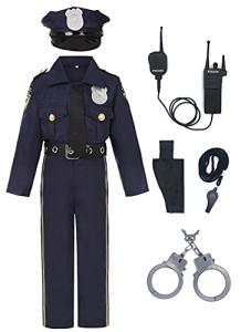 Kids Deluxe Police Officer Costume for Halloween