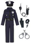 Kids Deluxe Police Officer Costume for Halloween