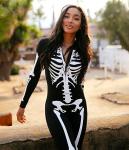 Skeleton Bodysuit for Women - Flattering Halloween Costume
