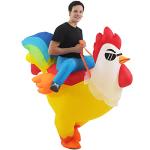 Inflatable Chicken Ride-On Costume for Halloween Fun