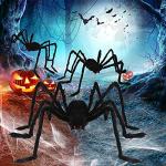 HengsolTalk Giant Spider Decorations - 3 Pack