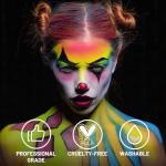 15 Color Face and Body Paint Palette for Halloween