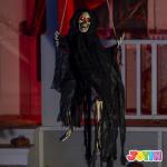 Halloween Swinging Ghosts Decor - Lighted Eyes