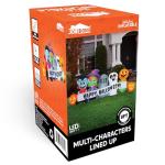 8 FT Halloween Inflatable Decor with Pumpkins & Ghosts