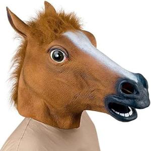 Deluxe Horse Head Halloween Mask for Adults