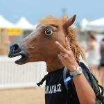 Deluxe Horse Head Halloween Mask for Adults