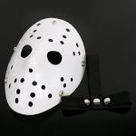 White Horror Hockey Mask for Halloween Cosplay