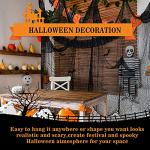 5-Piece Black Creepy Cloth Halloween Decorations Set