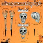 Realistic Skeleton Ground Breaker Lawn Decoration Set