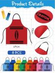 Funny Gnome Cone Hats and Crayon Apron Set