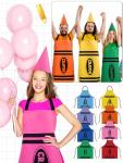 Funny Gnome Cone Hats and Crayon Apron Set