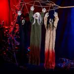 3 Pack Spooky Hanging Ghosts and Skeletons Decor