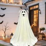 Light-Up Spooky Ghost Dog Decoration for Halloween