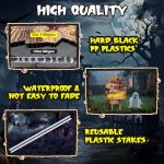 6 Pack Scary Outdoor Halloween Tombstones and Signs