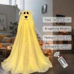 Light-Up Spooky Ghost Dog Decoration for Halloween