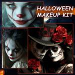 Joker Clown Makeup Kit with Brushes for Halloween