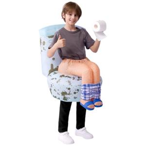 Funny Inflatable Toilet Costume for Kids Halloween