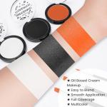 Orange Black White Face Paint Kit for Halloween