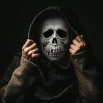 Skull Mask Spandex Veil for Halloween Costumes