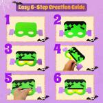 Kids' DIY Halloween Foam Masks - 4 Pack