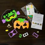 Kids' DIY Halloween Foam Masks - 4 Pack