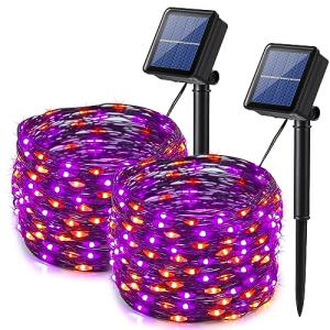 Lomotech 100 LED Halloween Solar Twinkle Lights