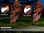 Scary Zombie Vampire Yard Signs - 3 Pack