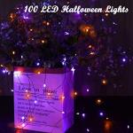 Lomotech 100 LED Halloween Solar Twinkle Lights