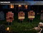 Scary Zombie Vampire Yard Signs - 3 Pack