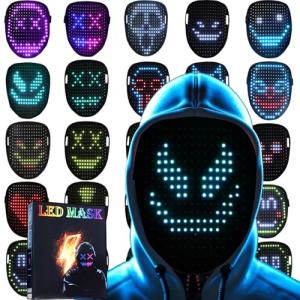 Light-Up Gesture Sensing Halloween LED Mask