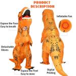 Kids Inflatable T-Rex Dinosaur Costume for Halloween