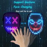 Light-Up Gesture Sensing Halloween LED Mask
