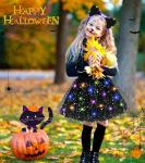 LED Light Up Black Cat Costume for Kids