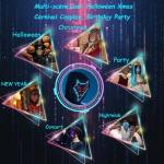 Light-Up Gesture Sensing Halloween LED Mask