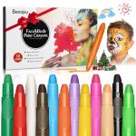 Colorful Face Painting Kits for Kids - 12 Colors