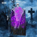 2 Pack Hanging Ghost Skeleton Halloween Decorations