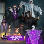 2 Pack Hanging Ghost Skeleton Halloween Decorations