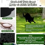 6 Pack Glow in the Dark Black Cat Yard Signs