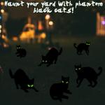 6 Pack Glow in the Dark Black Cat Yard Signs