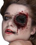 Zombie Eye Gash Latex Prosthetic for Halloween