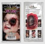 Zombie Eye Gash Latex Prosthetic for Halloween