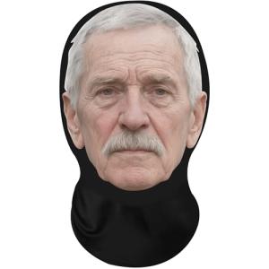 Old Man Mask with Veil for Costume Fun