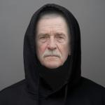 Old Man Mask with Veil for Costume Fun