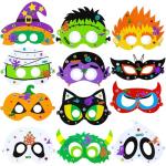 24 Sets DIY Halloween Masks Craft Kits for Kids