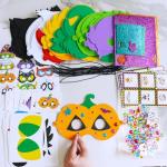24 Sets DIY Halloween Masks Craft Kits for Kids